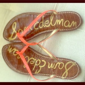 Sam Edelman Neon Pink Sandals Size 8